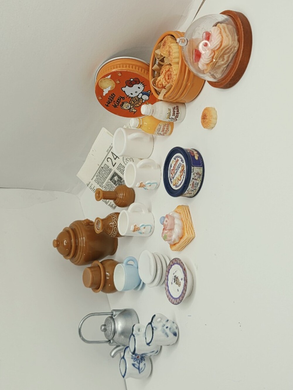 Miniature Kitchen Food and Tea Set Lot with Free Mystery Bag